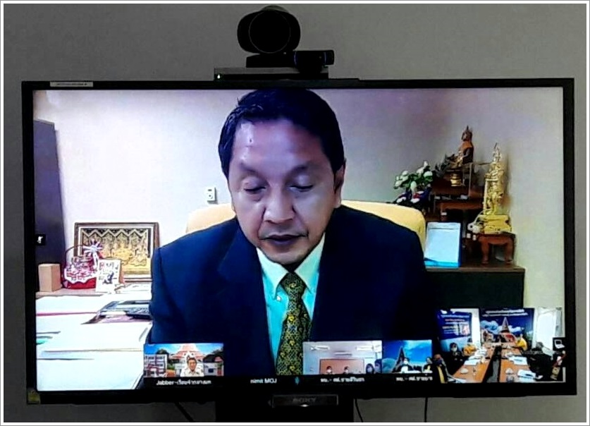 ﻿ผู้ตรวจราชการกระทรวงยุติธรรม ประชุมตรวจราชการประจำปีงบประมาณ พ.ศ. 2563 ผ่านระบบการประชุมทางไกลผ่านจอภาพ ( Video Conference System) ในพื้นที่จังหวัดนครปฐม
